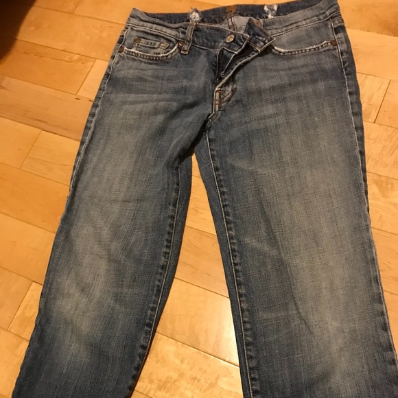 SOLD -7 For All Mankind Vtg 90's Crop Jean Size 29, EUC! - Picture 6 of 8